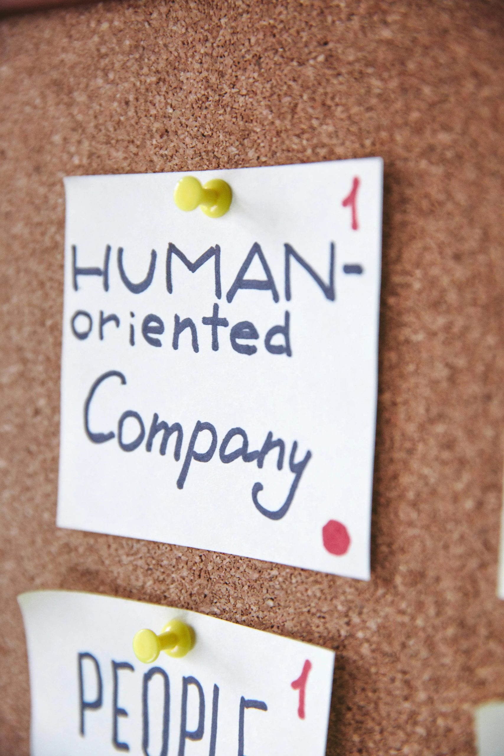 Blog pour entrepreneur : post-it qui prône une entreprise qui met l'humain en avant